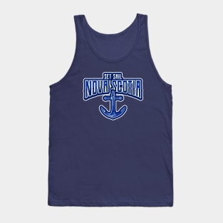 EAST Coast Nova Scotia Nautical Blue Anchor Tank Top